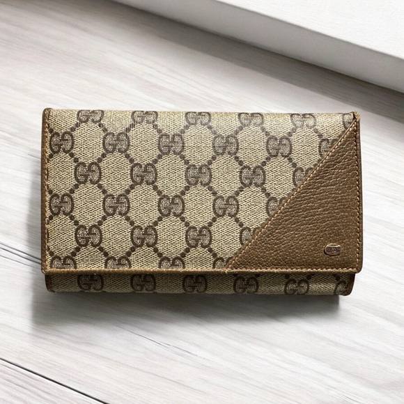 ✨Gucci Coated Canvas Kisslock Wallet - Picture 1 of 16